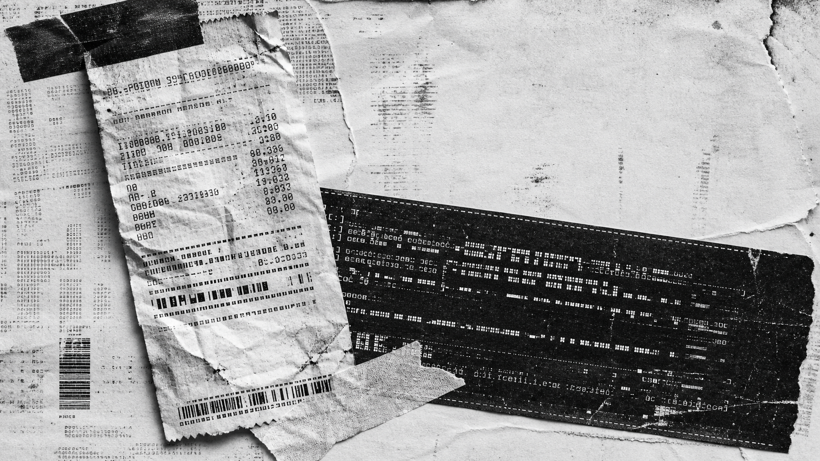 Receipt-like evidence source artwork